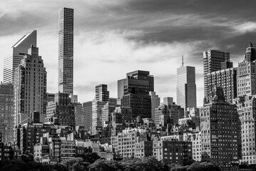 Fototapeta na wymiar Manhattan - Black and White - New York, USA