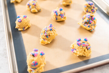 Unicorn chocolate chip cookie