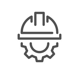 Engineering related icon outline and linear symbol.
