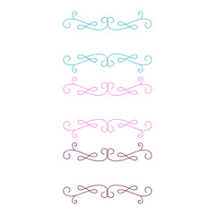 Obraz premium Summer Romance Wedding Ornamental Chic Tags Collection isolated on white 