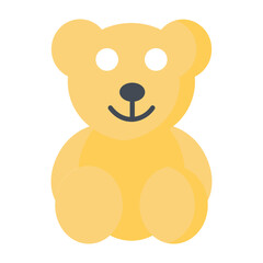 Teddy Bear Flat Icon