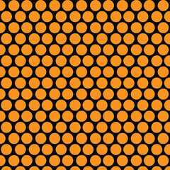 Seamless polka dot pattern vector. 