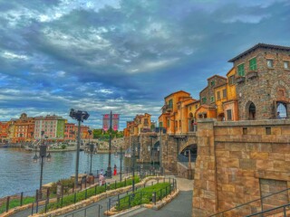 view of the old town of porto country Tokyo, Disneysea, travel