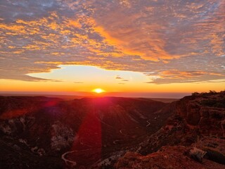 Sunrise Charles Knife Canyon, Exmouth Western Australia 