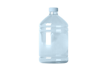 Big bottle of water isolated on white background. 3d rendering.	