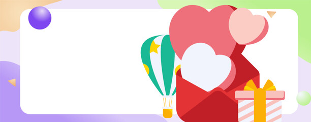 Happy Valentine's Day flat character vector concept operation hand drawn illustration

