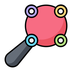 Rattle Line Color Icon