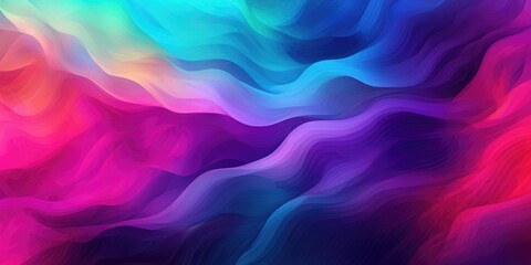 Fototapeta premium Rainbow multicolored background, in the style of dark pink and dark aquamarine, luminescent color scheme, dark purple and light blue, dark purple and light cyan, created with generative ai