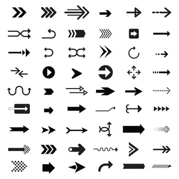 Free vector collection of illustrated arrow signs