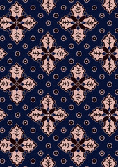Indonesian Batik Design Pattern. Flower Batik vector. Seamless pattern. Pattern for background.