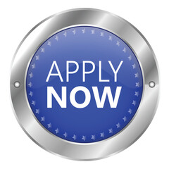 3D Glossy Apply Now Icon, Apply Now Stamp, Rubber, Badge, Seal, Label, Sticker, Emblem, Shiny Realistic Button Vector Illustration