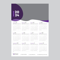 Calendar Design 2024