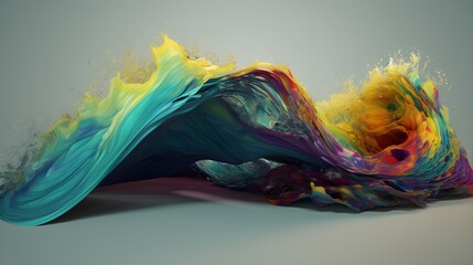 Radiant color fusion, dynamic desktop background