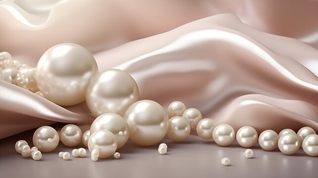 A captivating ımage of a pearl background