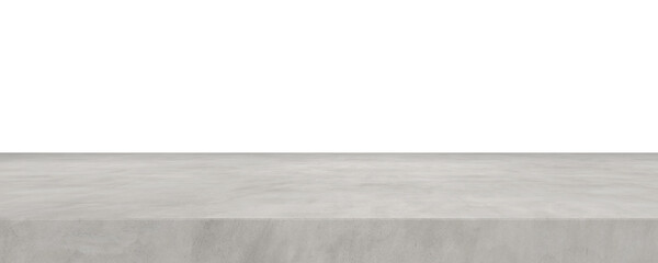 Concrete table for present products isolated backgrounds 3d render png