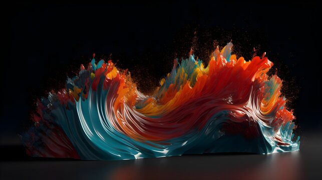 Chromatic motion, abstract desktop wallpaper
