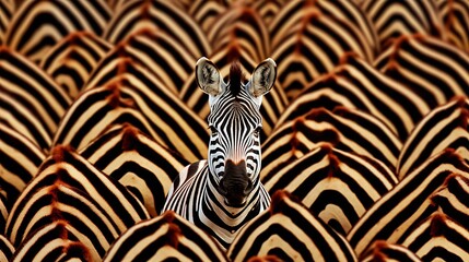 Fototapeta na wymiar Distinct Zebra Stripes Pattern