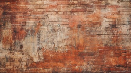 Distressed Grunge Brick Wall