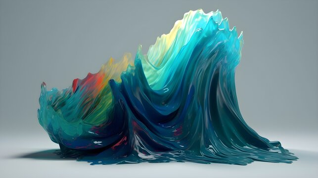 Bold paint splatters, colorful desktop wallpaper
