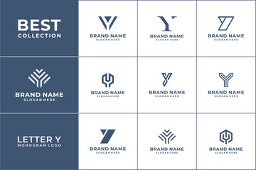 The best collection of monogram Y letter logos for your brand
