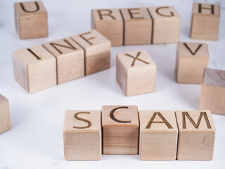 SCAM text as a business hazard concept