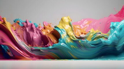 Mesmerizing colorful swirls, vibrant wallpaper creation