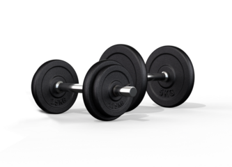 dumbbells isolated on transparent background
