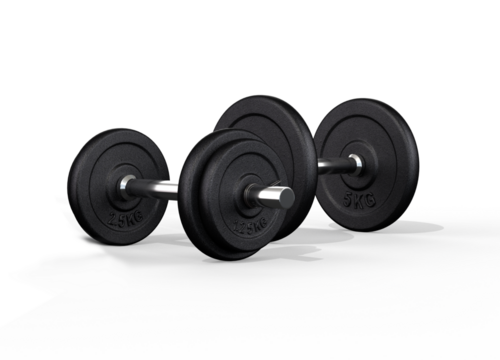 dumbbells isolated on transparent background