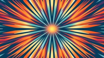 Radiating Starburst Pattern Design