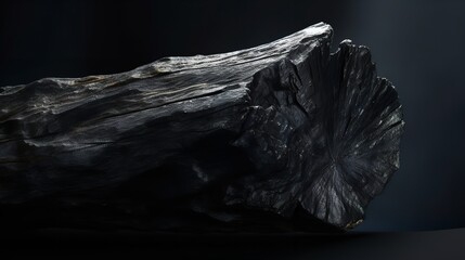 Raw Obsidian Stone Texture