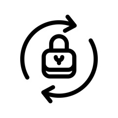 Reset Password Icon Vector Symbol Design Illustration