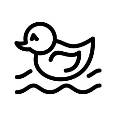 Rubber Duck Icon Vector Symbol Design Illustration