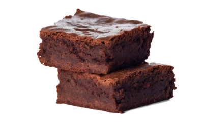 Brownie isolated on transparent or white background, png
