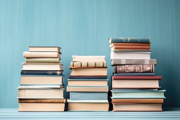 Books on a shelf. Generative AI