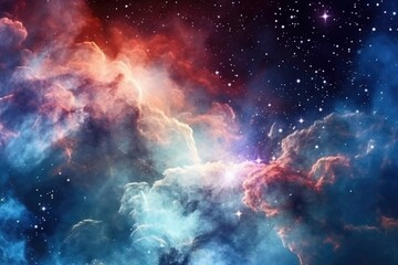 Fototapeta premium Multicolored smoke puff cloud design elements. Generative AI