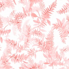 Seamless floral tile pattern background design wallpaper, ecology leaf flowers nature, Generative AI