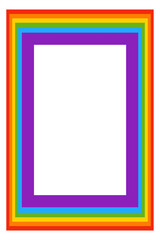 Lesbian, gay, bisexual, and transgender flag / Rainbow pride flag of LGBT organization / Vector illustration / Pride Month / Lgbt colors flag paper layout on white background / Pride community Rainbow