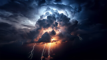 Powerful thunderstorm activity