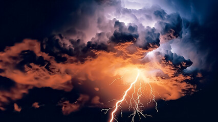 Powerful thunderstorm activity