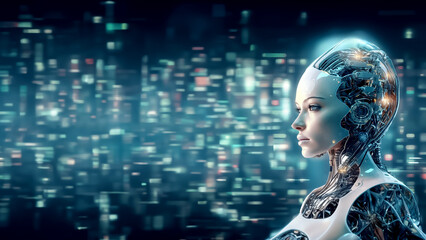 Conceptual illustration development of artificial intelligence