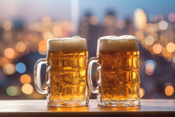 spring and summer drink glass on background