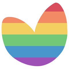 heart with rainbow flag