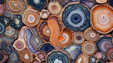 Unique Geode Crystal Pattern