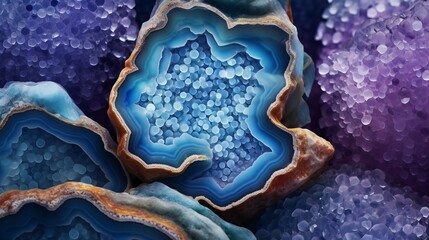 Unique Geode Crystal Pattern