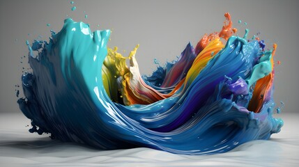 Kaleidoscopic color journey, vibrant desktop background