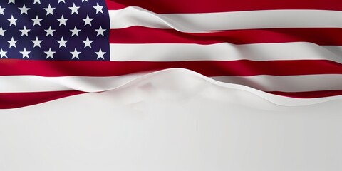 Fototapeta premium Independence day 4th July. American flag. Generative AI