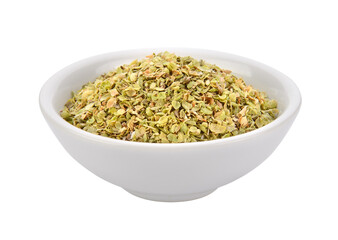 Oregano spice in a bowl on  transparent png