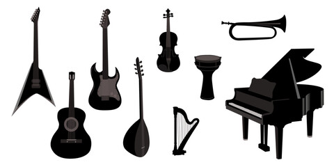 Musical InstrumentsSilhouette Set