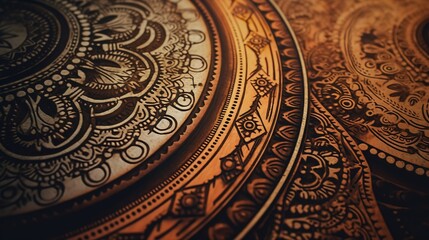 Intricate Mandala Pattern in Henna Art