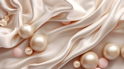 An elegant ımage of a luxurious pearl background